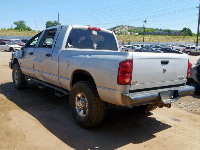 3D7KS29A27G829397 - 2007 DODGE RAM 2500 SILVER photo 3