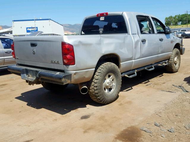 3D7KS29A27G829397 - 2007 DODGE RAM 2500 SILVER photo 4