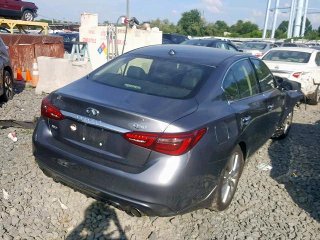 JN1EV7AR7JM436290 - 2018 INFINITI Q50 LUXE SILVER photo 4