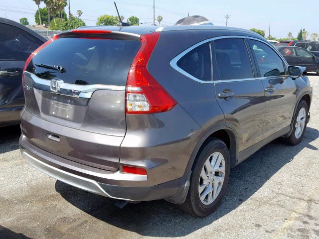 2HKRM3H74GH523324 - 2016 HONDA CR-V EXL BROWN photo 4