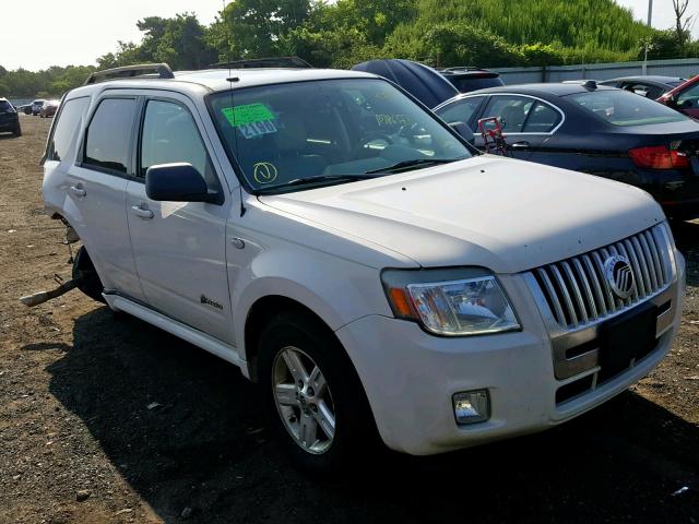 4M2CU29359KJ18096 - 2009 MERCURY MARINER HY WHITE photo 1