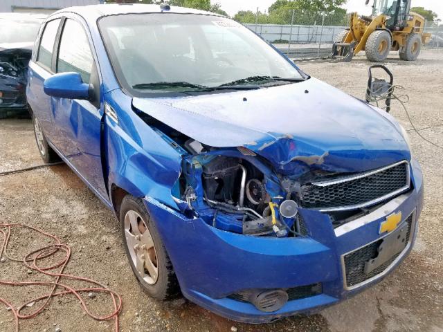 KL1TD6DE3AB121788 - 2010 CHEVROLET AVEO LS BLUE photo 1