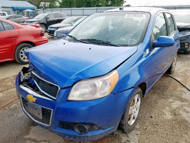 KL1TD6DE3AB121788 - 2010 CHEVROLET AVEO LS BLUE photo 2