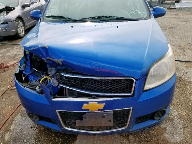 KL1TD6DE3AB121788 - 2010 CHEVROLET AVEO LS BLUE photo 7