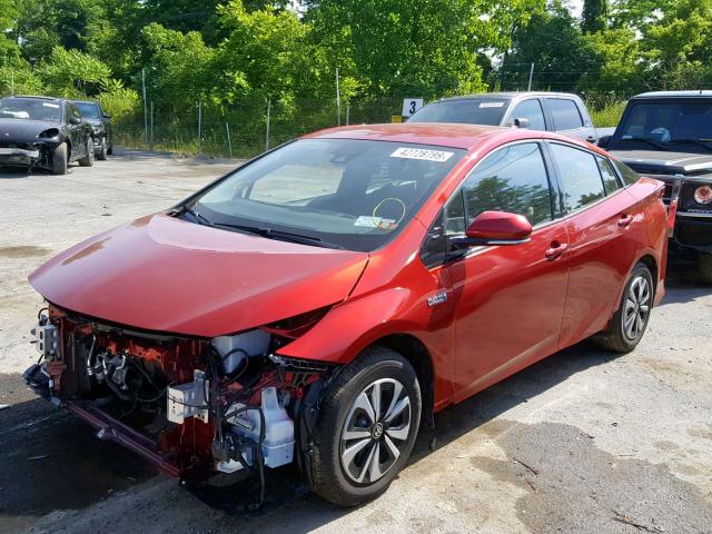 JTDKARFPXJ3102694 - 2018 TOYOTA PRIUS PRIM 红色 照片 2