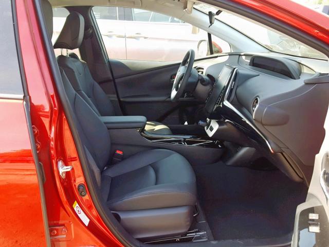 JTDKARFPXJ3102694 - 2018 TOYOTA PRIUS PRIM 红色 照片 5