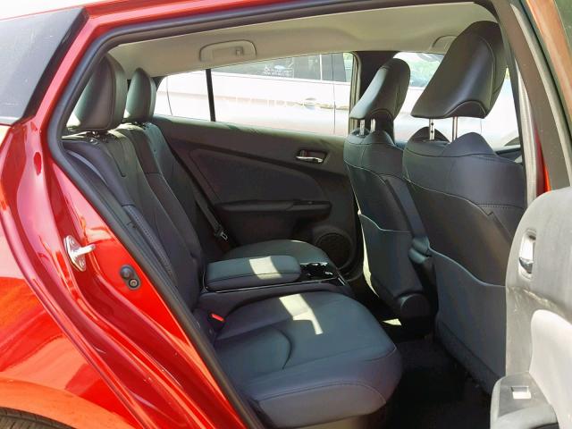 JTDKARFPXJ3102694 - 2018 TOYOTA PRIUS PRIM 红色 照片 6