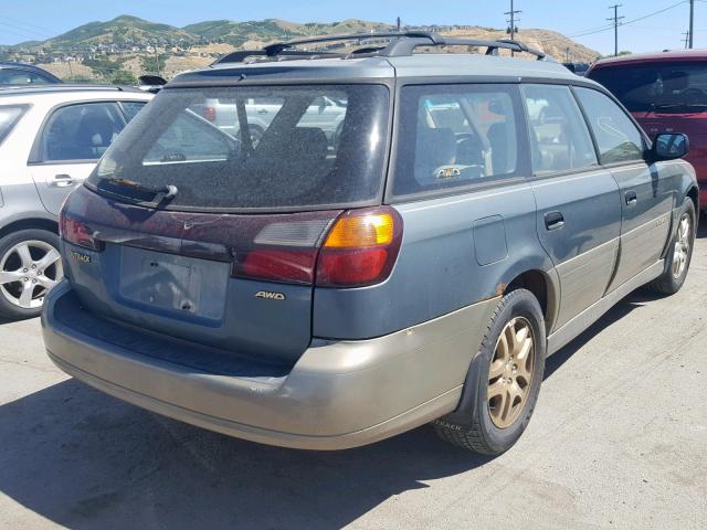 4S3BH6655Y7665390 - 2000 SUBARU LEGACY OUT GREEN photo 4