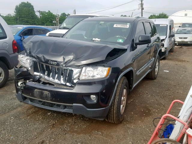 1J4RR4GG0BC567506 - 2011 JEEP GRAND CHER BLACK photo 2