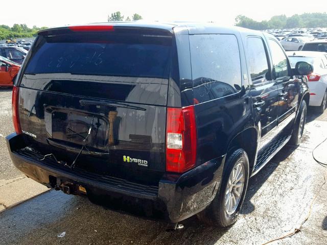 1GKFK13598R176705 - 2008 GMC YUKON HYBR BLACK photo 4