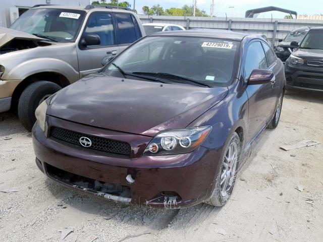 JTKDE167490291900 - 2009 TOYOTA SCION TC 紫色 照片 2