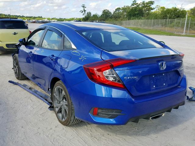 2HGFC2F87KH514793 - 2019 HONDA CIVIC SPOR BLUE photo 3