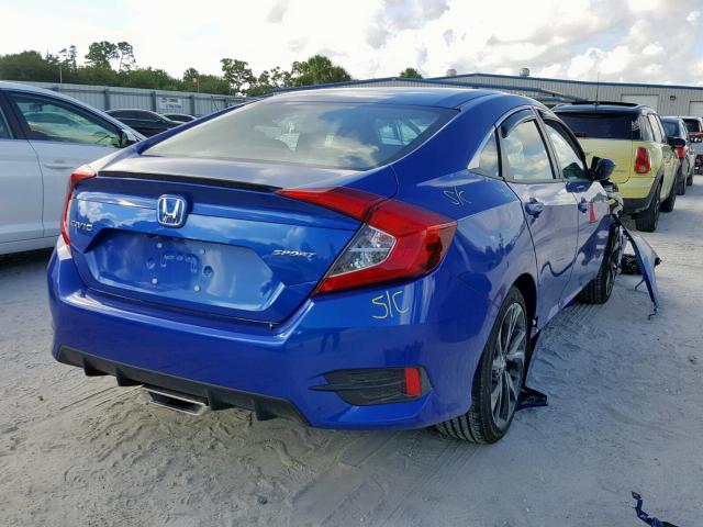 2HGFC2F87KH514793 - 2019 HONDA CIVIC SPOR BLUE photo 4