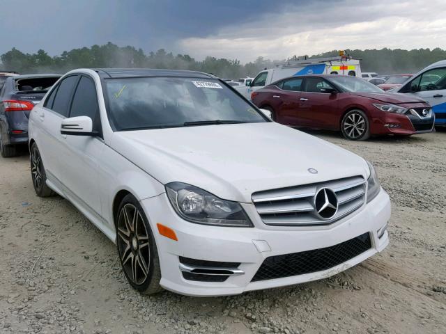 WDDGF4HB5DR272920 - 2013 MERCEDES-BENZ C 250 WHITE photo 1