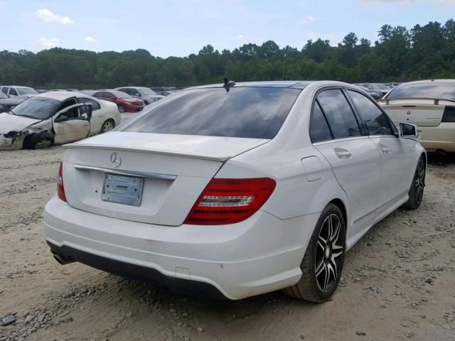 WDDGF4HB5DR272920 - 2013 MERCEDES-BENZ C 250 WHITE photo 4