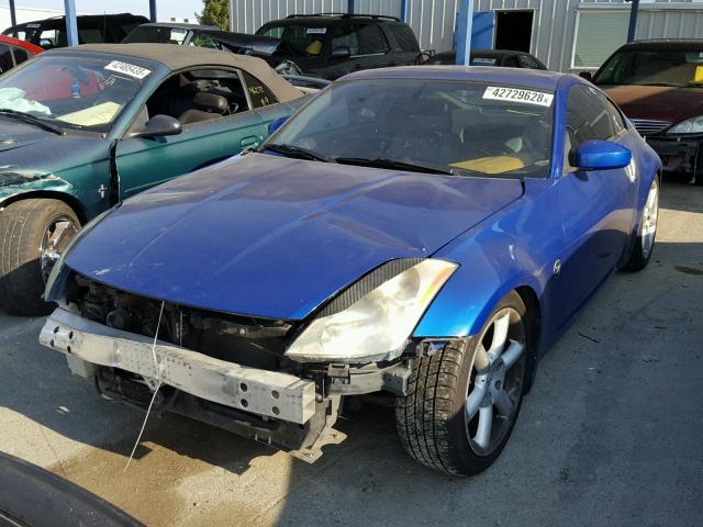 JN1AZ34E55M654822 - 2005 NISSAN 350Z COUPE BLUE photo 2