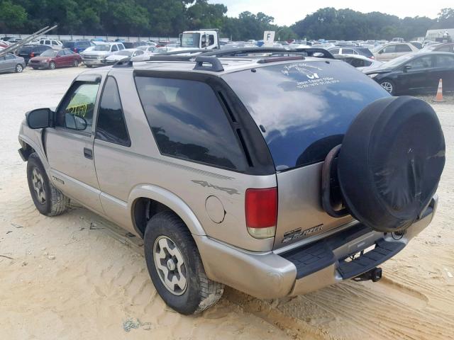 1GNCT18W31K213637 - 2001 CHEVROLET BLAZER GOLD photo 3