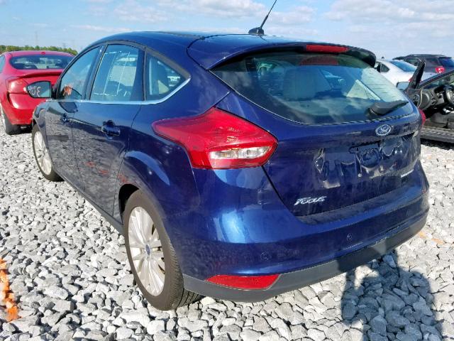 1FADP3N22HL268198 - 2017 FORD FOCUS TITA BLUE photo 3