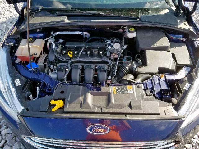 1FADP3N22HL268198 - 2017 FORD FOCUS TITA BLUE photo 7