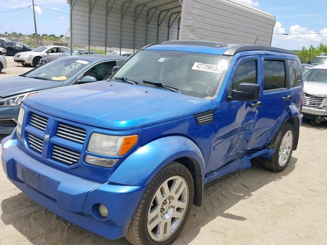 1D8GT58688W101244 - 2008 DODGE NITRO R/T BLUE photo 2