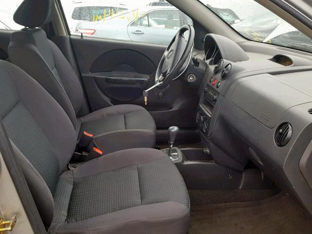 KL1TD56676B680557 - 2006 CHEVROLET AVEO BASE Күміс фото 5