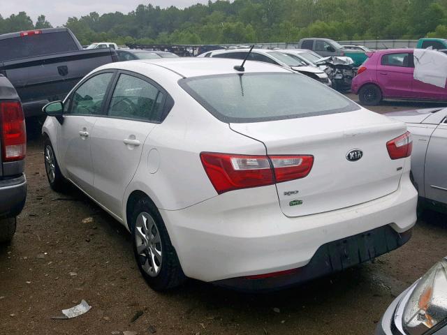 KNADM4A34G6574420 - 2016 KIA RIO LX WHITE photo 3