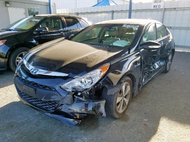 KMHEC4A48BA016753 - 2011 HYUNDAI SONATA HYB BLACK photo 2