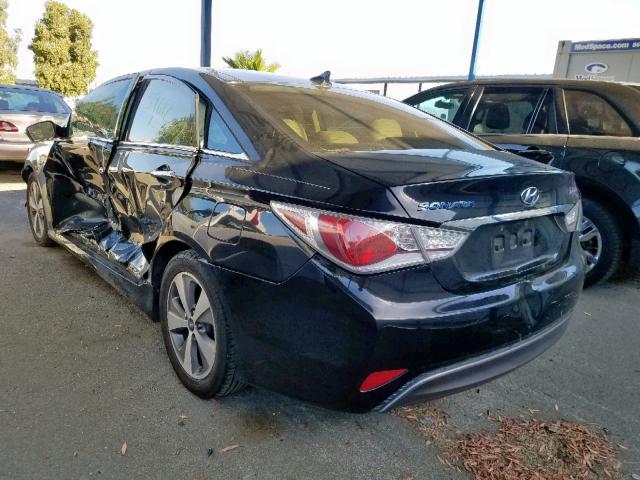 KMHEC4A48BA016753 - 2011 HYUNDAI SONATA HYB BLACK photo 3