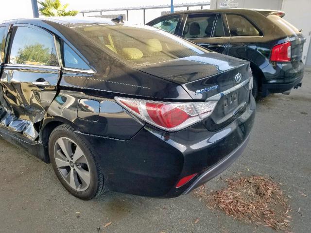 KMHEC4A48BA016753 - 2011 HYUNDAI SONATA HYB BLACK photo 9