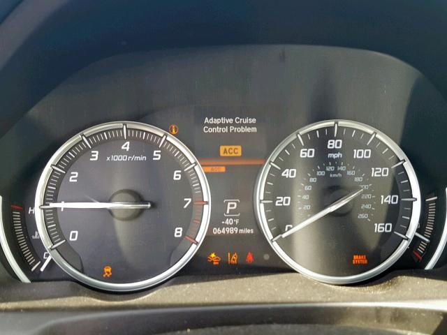 19UUB2F77FA000755 - 2015 ACURA TLX ADVANC GRAY photo 8