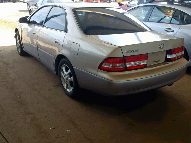 JT8BF28G715112267 - 2001 LEXUS ES 300 BEIGE photo 3