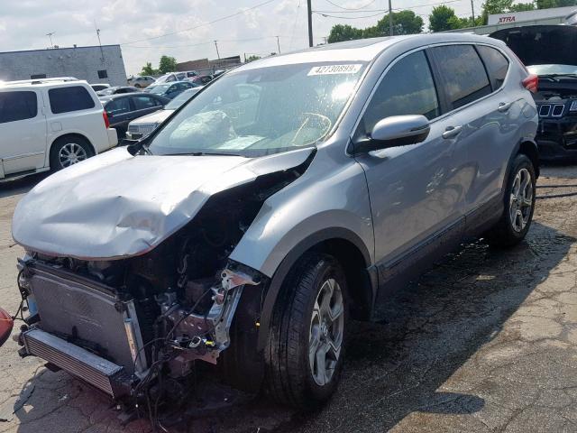 5J6RW2H81HL078142 - 2017 HONDA CR-V EXL GRAY photo 2