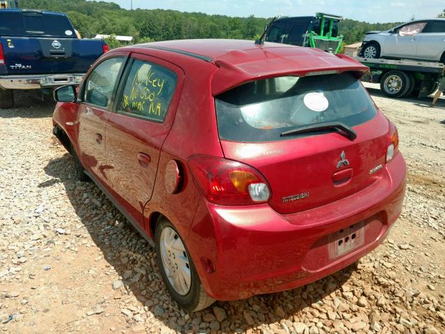 ML32A3HJ4FH037098 - 2015 MITSUBISHI MIRAGE DE RED photo 3