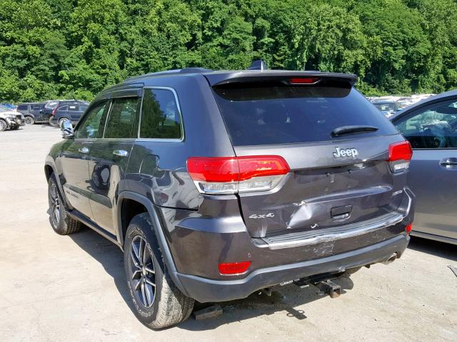 1C4RJFBG2HC712103 - 2017 JEEP GRAND CHER GRAY photo 3