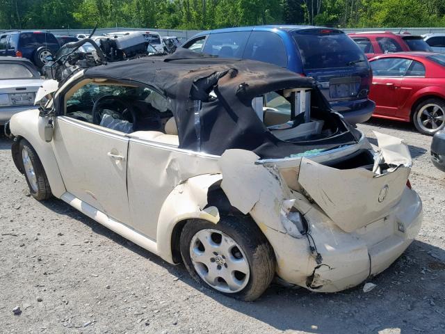 3VWCK21Y63M314256 - 2003 VOLKSWAGEN NEW BEETLE თეთრი ფოტო 3