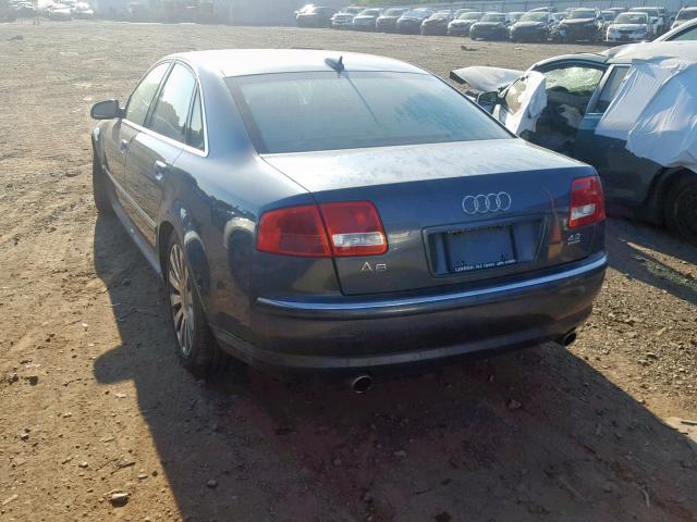 WAULL44E26N012502 - 2006 AUDI A8 4.2 QUA BLUE photo 3