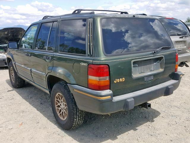 1J4GZ78S2SC516990 - 1995 JEEP GRAND CHER GREEN photo 3