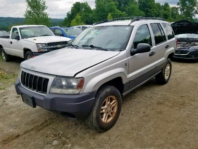 1J4GW48S94C275259 - 2004 JEEP GRAND CHER SILVER photo 2