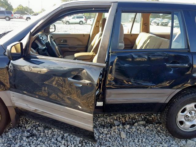 2HKYF18134H556364 - 2004 HONDA PILOT LX BLACK photo 9