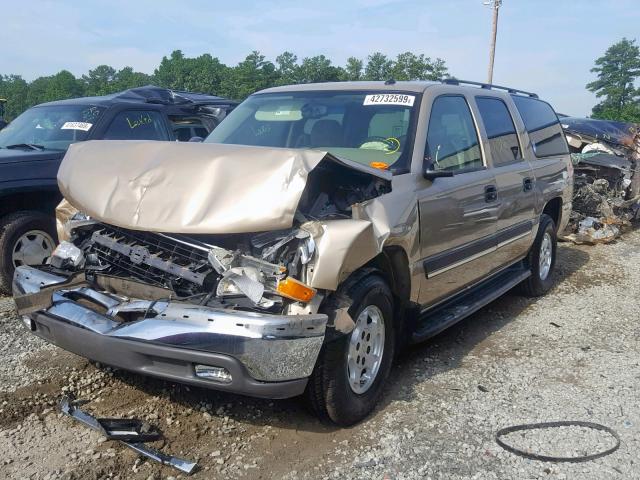 1GNEC16Z85J261197 - 2005 CHEVROLET SUBURBAN C TAN photo 2