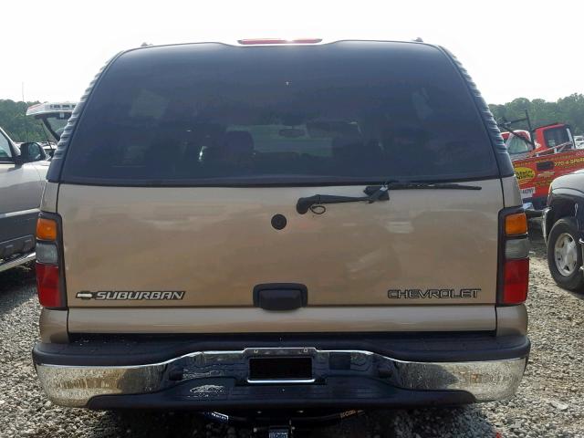 1GNEC16Z85J261197 - 2005 CHEVROLET SUBURBAN C TAN photo 9