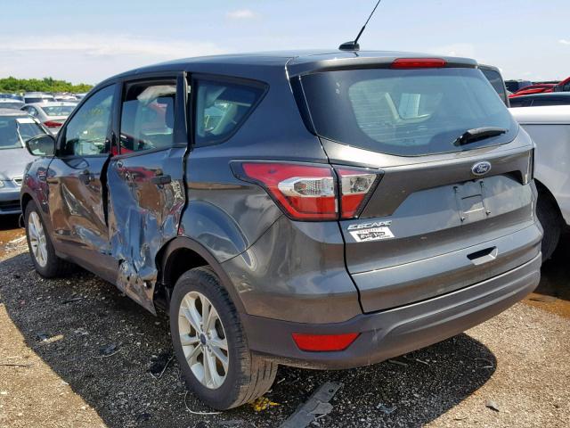 1FMCU0F71HUA21042 - 2017 FORD ESCAPE S GRAY photo 3