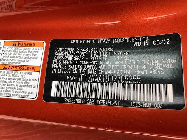 JF1ZNAA19D2705255 - 2013 TOYOTA SCION FR-S ORANGE photo 10