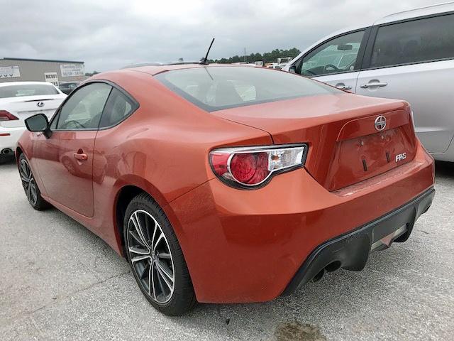 JF1ZNAA19D2705255 - 2013 TOYOTA SCION FR-S ORANGE photo 3