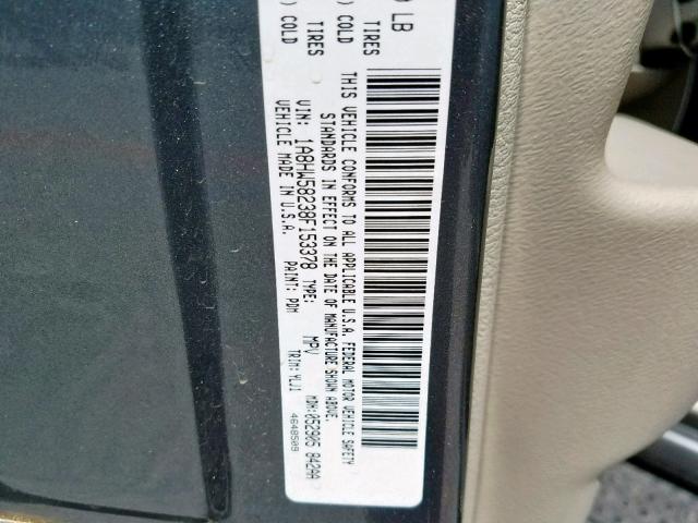 1A8HW58238F153378 - 2008 CHRYSLER ASPEN LIMI GRAY photo 10