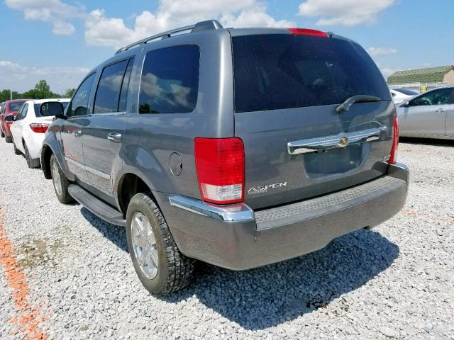 1A8HW58238F153378 - 2008 CHRYSLER ASPEN LIMI GRAY photo 3