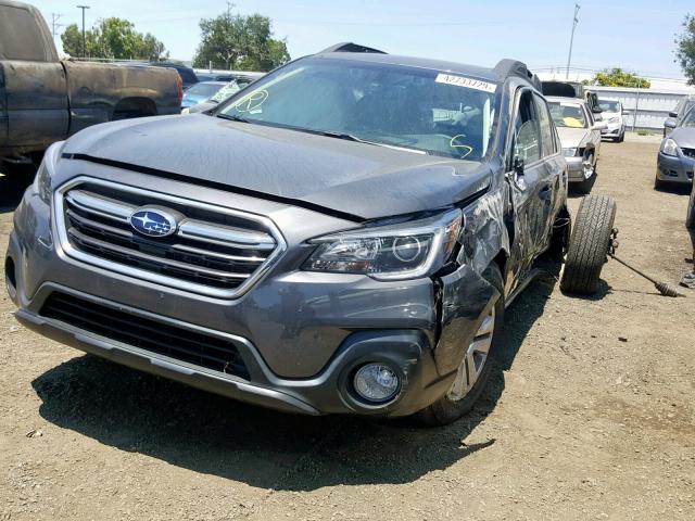 4S4BSAHC0K3252951 - 2019 SUBARU OUTBACK 2. GRAY photo 2