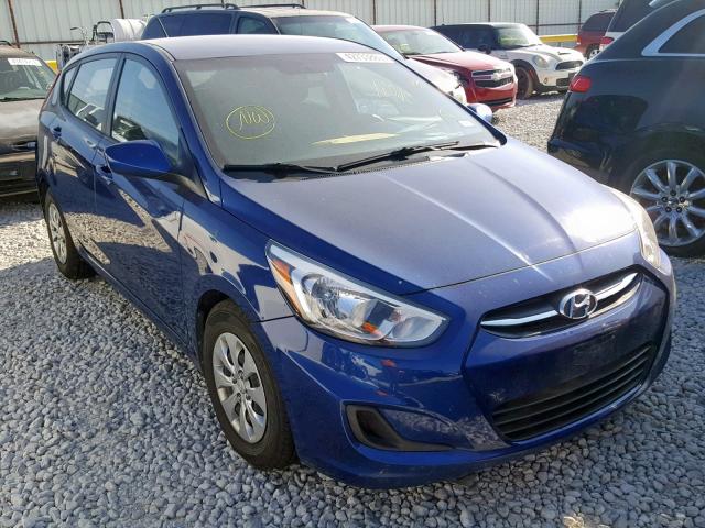 KMHCT5AE5GU279522 - 2016 HYUNDAI ACCENT SE BLUE photo 1