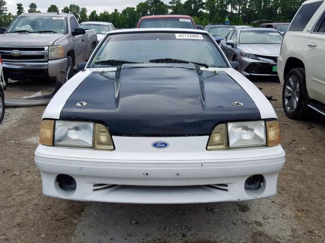 1FACP42E9MF127394 - 1991 FORD MUSTANG GT WHITE photo 9