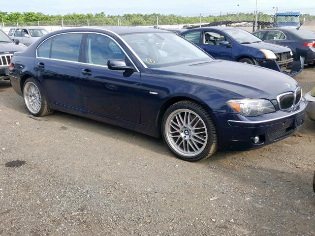 WBAHN83507DT66325 - 2007 BMW 750 BLUE photo 1